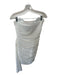 Elliatt Size S White Polyester Blend Strapless Gathered Side Dress White / S