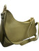 Anna Paola Green Leather Zip Close Crossbody Strap Bag Green / S