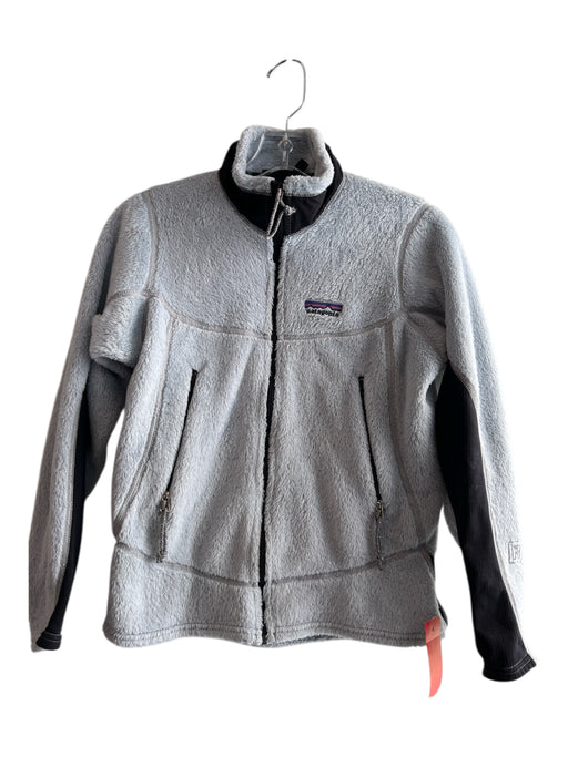 Patagonia Size Small Light Blue & Navy Fleece Zip Up Athletic Jacket Light Blue & Navy / Small
