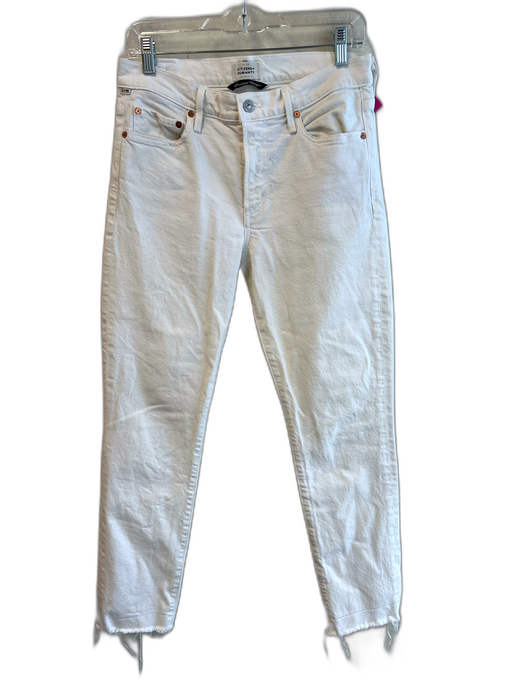 Citizens of Humanity Size 27 White Cotton Denim High Rise Zip Fly Jeans White / 27