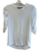 Veronica Beard Size XS White Cotton Short Sleeve Round Neck Rouched Detail Top White / XS