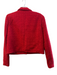 Rachel Zoe Size S Red Polyester Blend Tweed Blazer silver hardware Jacket Red / S
