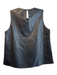 Christian Siriano Size S Black Polyurethane Tank Round Neck Dart Detail Top Black / S