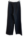 MNG by Mango Size XS Black Tweed Wide Leg Side Lace Pearl Detail Pants Black / XS