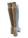 Jeffrey Campbell Shoe Size 8.5 Beige Suede Square Toe Zip Up Block Heel Boots Beige / 8.5