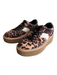 Dolce Vita Shoe Size 7.5 Brown Fur Leopard Lace Up Sneaker Platform Shoes Brown / 7.5