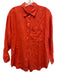 oysho Size XS Bright Orange Linen Button Front Button Fly Patch Pocket Pants Set Bright Orange / XS