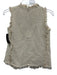 Ann Mashburn Size XS Beige Silk Blend  Accordion Pleat Fringe Textured Top Beige / XS