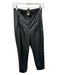 Zara Size S Black Vegan Leather High Waist Barrel Pants Black / S