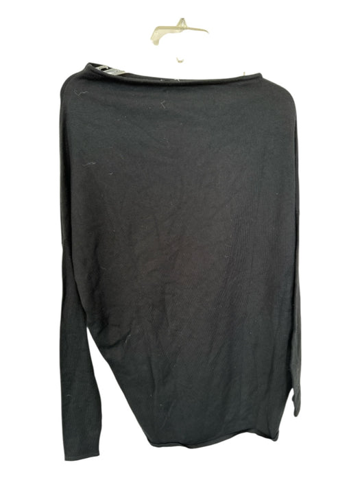 NBD Size XS Black Nylon Blend Asymetric Neckline Long Sleeve Dress Black / XS