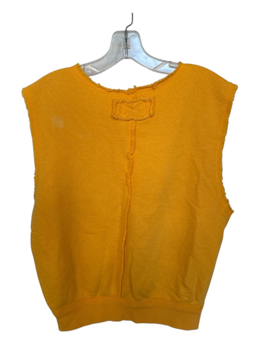 We The Free Size XS Orange Cotton Sleeveless Raw Hem Top Orange / XS