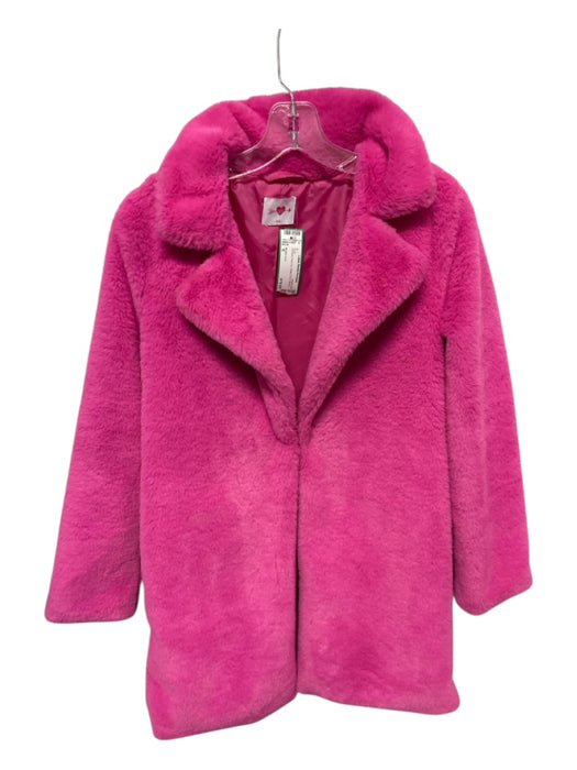 Buddy Love Size S Hot pink Faux Fur Hook & Eye Coat Hot pink / S