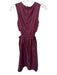 Olivia by Livro Size S Maroon Polyester Sleeveless Side Cut Outs Back Zip Dress Maroon / S