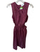 Olivia by Livro Size S Maroon Polyester Sleeveless Side Cut Outs Back Zip Dress Maroon / S