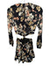 heartloom Size S Black & Yellow Polyester Long Sleeve Flowers Cut Out Side Dress Black & Yellow / S