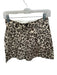 Soeur Size 36 Tan & Taupe Cotton High Waist Animal Print Pleated Shorts Tan & Taupe / 36