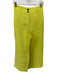 Boden Size 4P Chartreuse Linen High Waist Wide Leg Pants Chartreuse / 4P