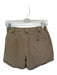 The Great Size 1 Khaki Buttons Cuffed Scrunch Detail Shorts Khaki / 1