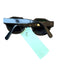 Krewe Black Round Bottom square top Sunglasses Black