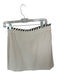 S'edge Size XS Cream & Black Polyester High Waist Textured Side Zip Skirt Cream & Black / XS