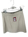 S'edge Size XS Cream & Black Polyester High Waist Textured Side Zip Skirt Cream & Black / XS