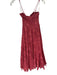 Free People Size XS Red & Orange Cotton Spaghetti Strap Floral Maxi Dress Red & Orange / XS