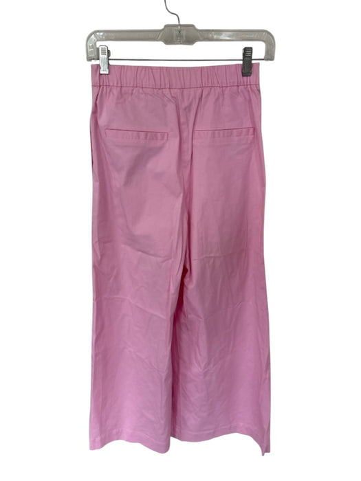 Strut & Bolt Size S Baby Pink Cotton Blend Side Zip Pleat Detail Wide Leg Pants Baby Pink / S
