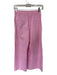 Strut & Bolt Size S Baby Pink Cotton Blend Side Zip Pleat Detail Wide Leg Pants Baby Pink / S
