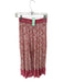 Zara Size XS/S Red & White Viscose Long Sleeve Botanical Maxi Skirt Set Red & White / XS/S
