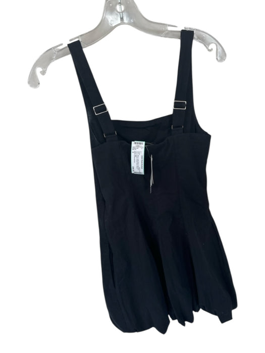 Abercrombie & Fitch Size S Black Cotton Blend Sleeveless built in shorts Dress Black / S