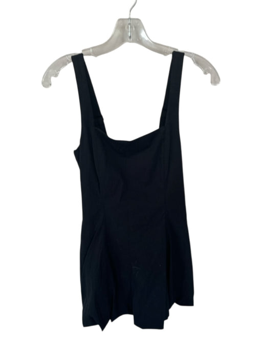 Abercrombie & Fitch Size S Black Cotton Blend Sleeveless built in shorts Dress Black / S