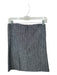 Olivaceous Size S Gray & White Linen & Rayon Strapless Pinstripe Back Zip Top Gray & White / S