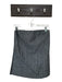 Olivaceous Size S Gray & White Linen & Rayon Strapless Pinstripe Back Zip Top Gray & White / S
