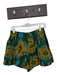 Ulla Johnson Size 2 Teal & Orange Cotton High Waist Ikat Pleated Shorts Teal & Orange / 2