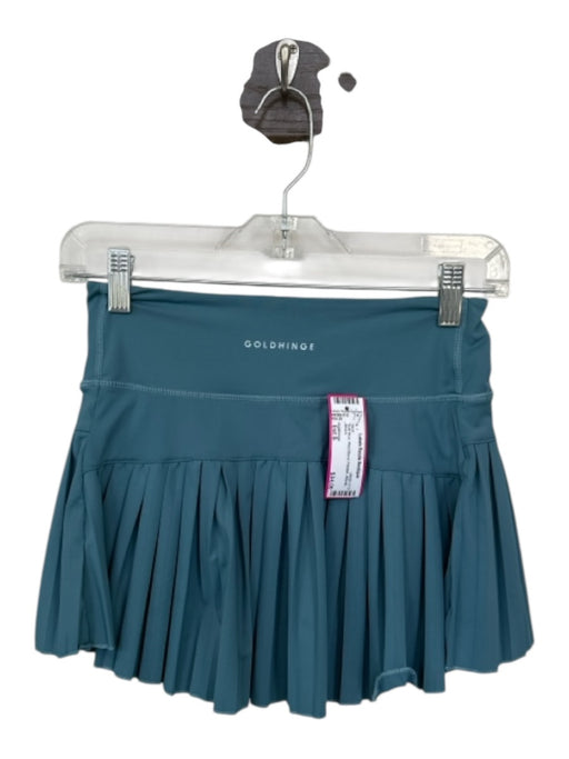 Goldhinge Size Est S Slate Blue Waist Band Pleated Athletic Skort Slate Blue / Est S