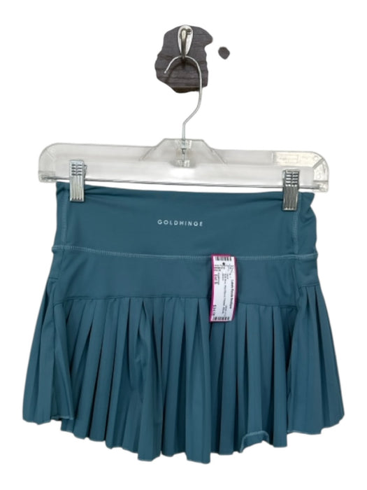 Goldhinge Size Est S Slate Blue Waist Band Pleated Athletic Skort Slate Blue / Est S