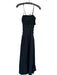 Onia Size S Black Lycocell Spaghetti Strap smocked Maxi Lined Dress Black / S