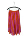 Free People Size XS Orange & Pink Cotton Elastic Waist Striped Maxi Skirt Orange & Pink / XS
