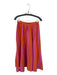 Free People Size XS Orange & Pink Cotton Elastic Waist Striped Maxi Skirt Orange & Pink / XS
