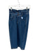 Pilcro Size 2 Med Dark Wash Cotton Blend High Waist Slit Midi Denim Skirt Med Dark Wash / 2