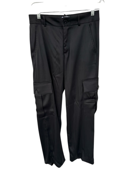 Zara Size XS Black High Waist Cargo Pockets Pants Black / XS