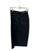 Pistola Size 25 Black & Tan Cotton High Waist Stitching Detail Slit Denim Skirt Black & Tan / 25