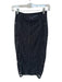 Fleur du Mal Size S Black Nylon Blend Elastic Waist Lace Sheer Midi Skirt Black / S
