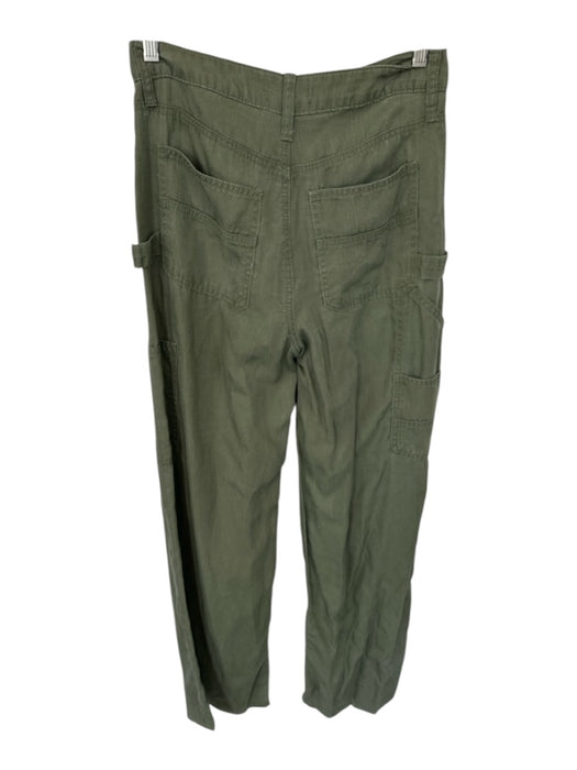 Kut From The Kloth Size 0 Olive Green Lycocell High Waist Cargo Wide Leg Pants Olive Green / 0