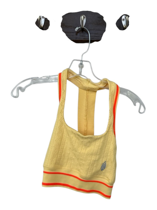FP Movement Size XS/S Yellow & Orange Nylon Racerback Perforated Sports Bra Top Yellow & Orange / XS/S
