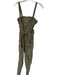 Free People Size XS Green Cotton Sleeveless Cargo Overalls Green / XS