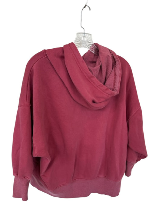FP Movement Size Est S Rose Cotton Hood Long Sleeve Oversize Athletic Sweatshirt Rose / Est S