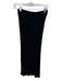 by Together Size S Black Viscose Blend Elastic Waist Slit Ribbed Midi Skirt Black / S