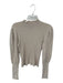 525 Size S Oatmeal Rayon Blend Long Sleeve Cable Knit Sweater Oatmeal / S