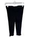 Donni Size S Black Cotton Blend Elastic Waist Ribbed Cropped Pants Black / S